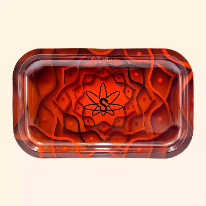 Bandeja Média Sadhu laranja mandala