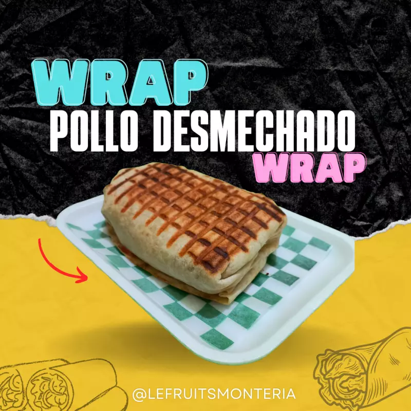 WRAP DE POLLO DESMECHADO
