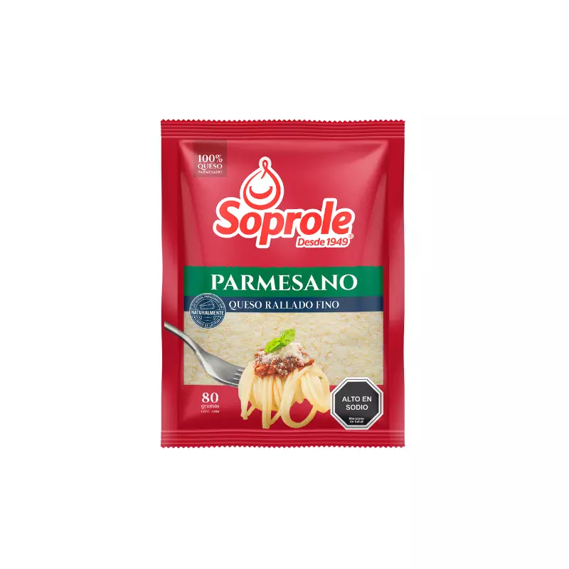 Queso Parmesano Soprole 80 Grs