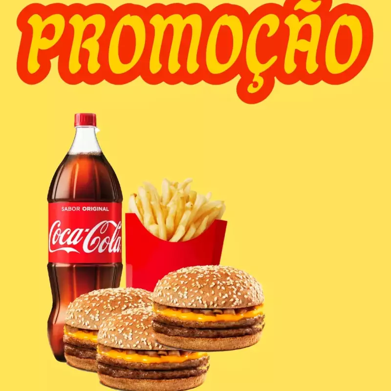 COMBO 3 TOM BURGUER DUPLO