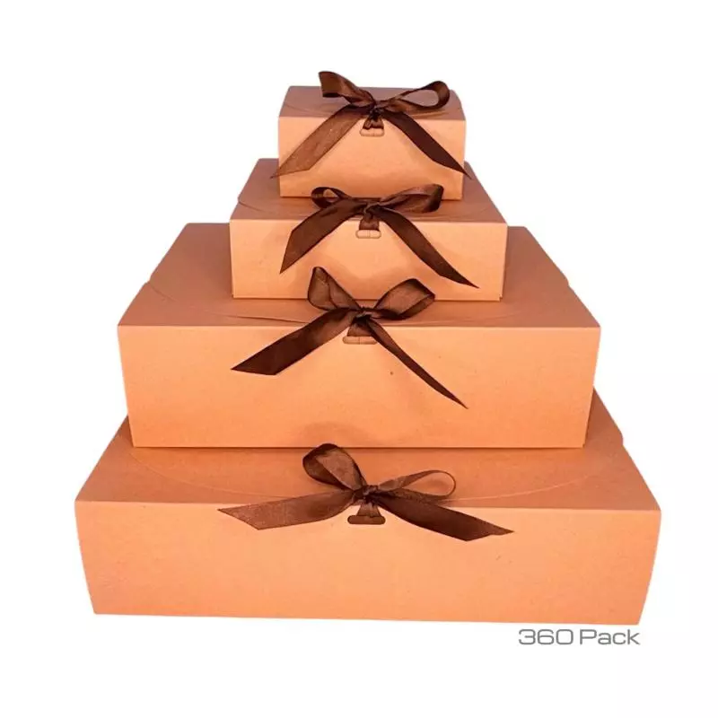 CAJA 360 DELUXE (KRAFT) CON CINTA