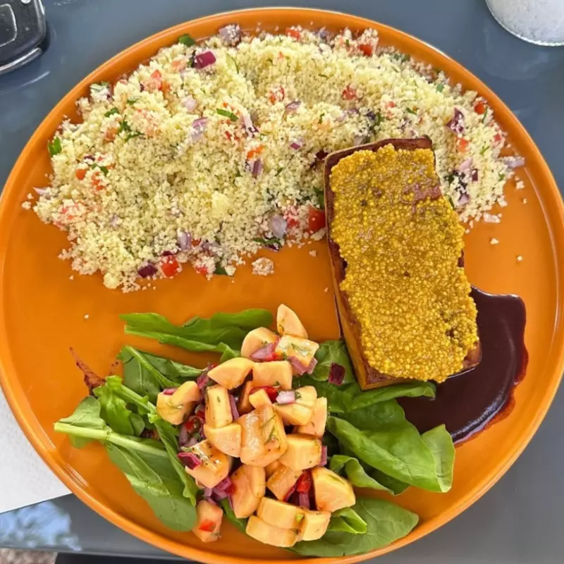 Tofu Agridoce (Vegano)