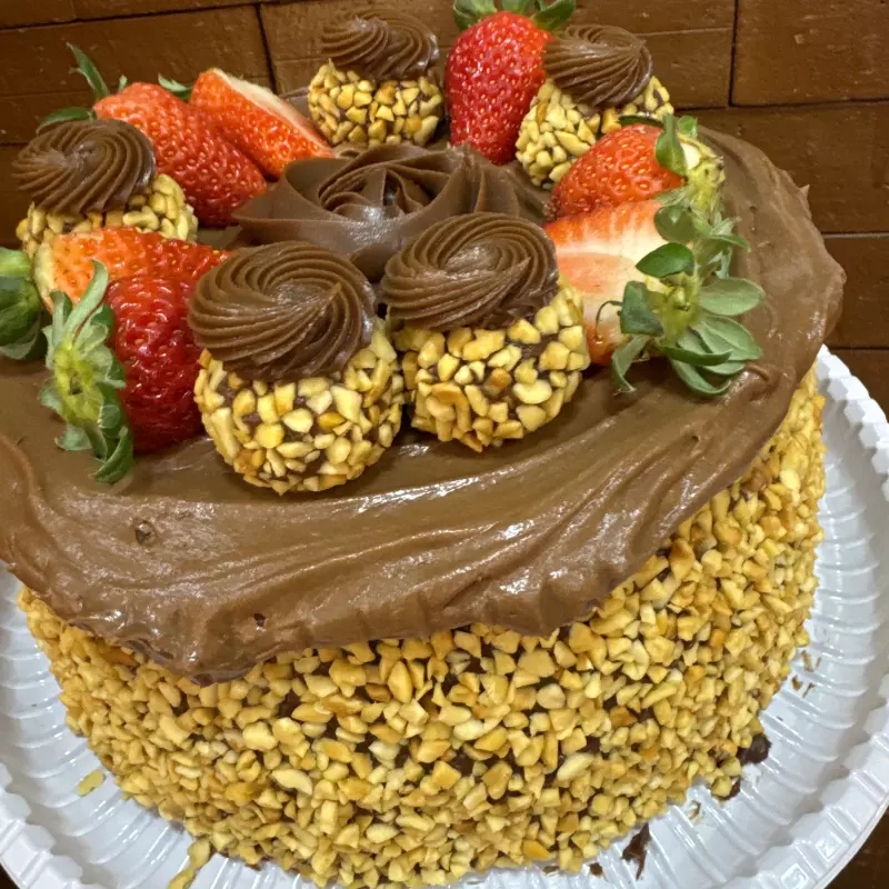 Vulcão chocolate