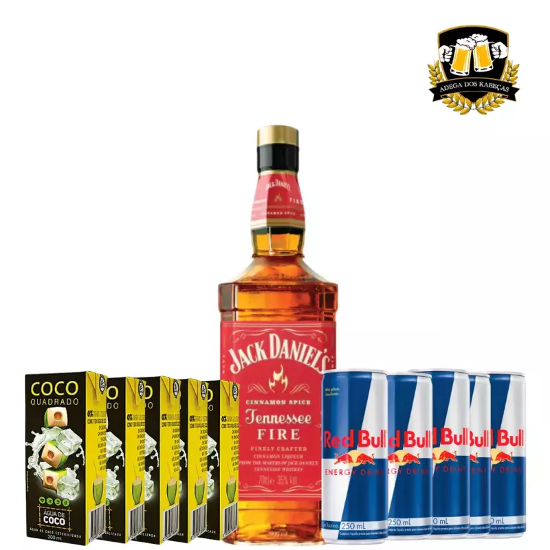 Jack Daniel's Fire 700ml C/Red Bull