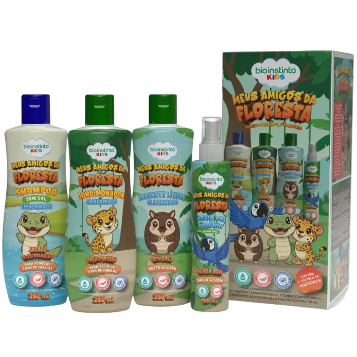KIT MEUS AMIGOS DA FLORESTA 4X1