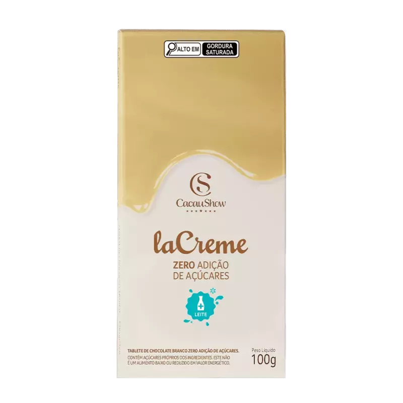 Tablete laCreme Branco Zero 100g