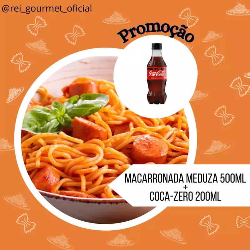 Promoção meduza+coca pet zero 200ml