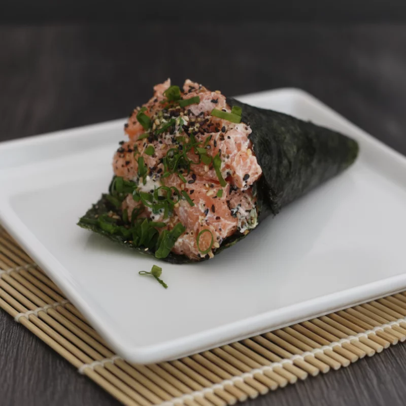Temaki Salmão maçaricado