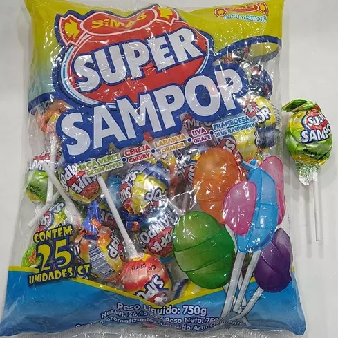 PIRULITO SUPER SAMPOP 750GR C/25 UN