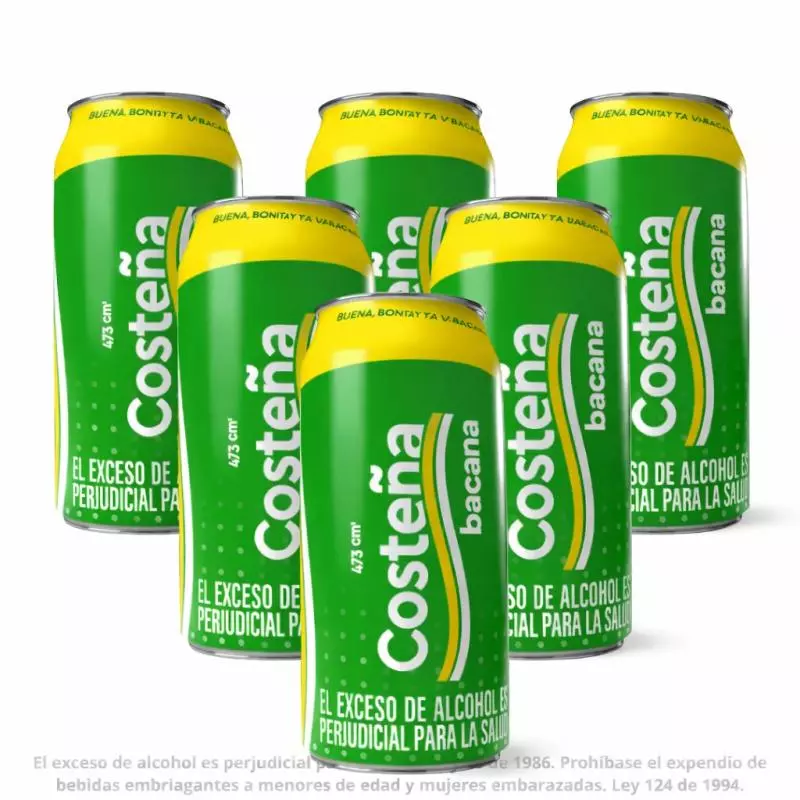 Sixpack Cerveza Costeña Bacana Laton