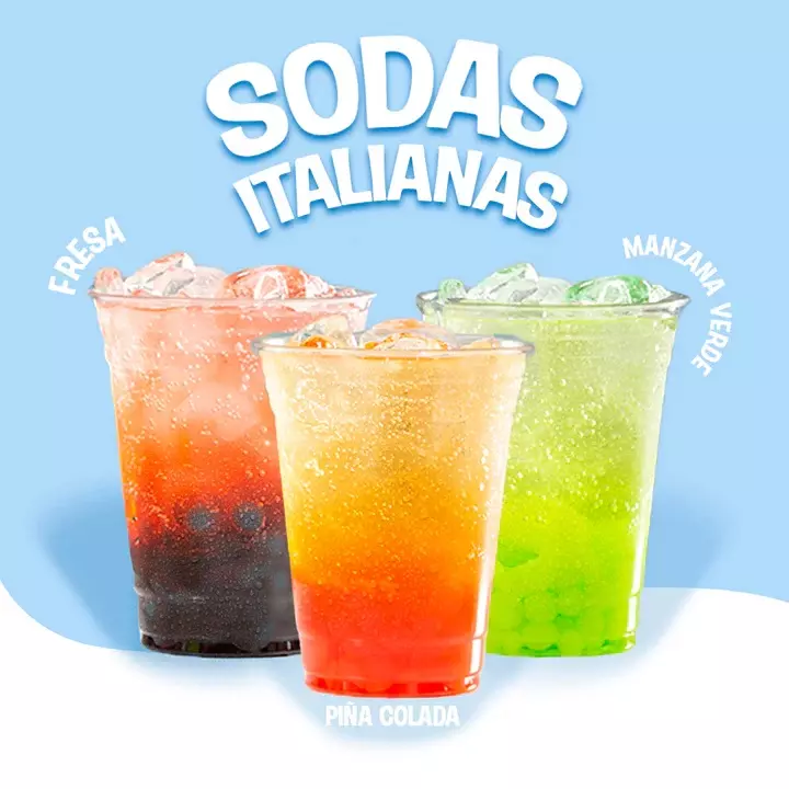 Sodas Italianas de 20 Oz.