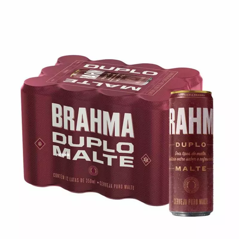 Brahma Duplo Malte 350 ml - 12 unid