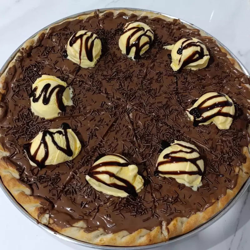 Chocolate com sorvete