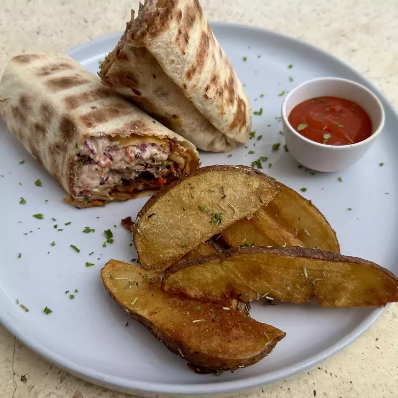 rendang + coleslaw wrap NUT SOY CD