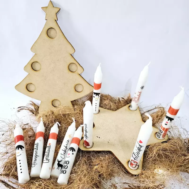 base madera estrella