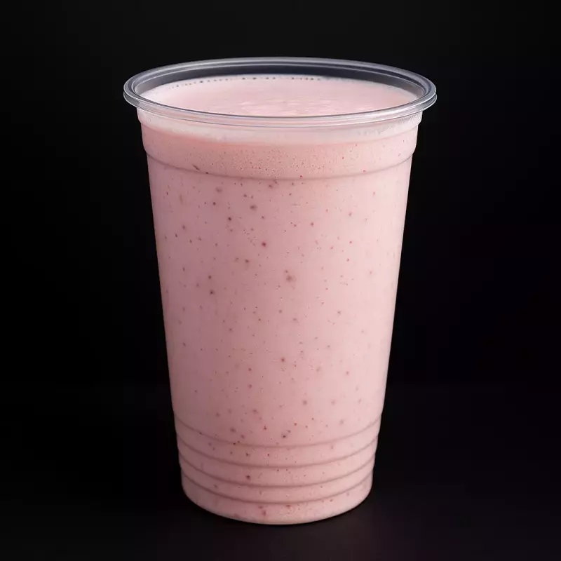 Suco Natural de Morango com leite