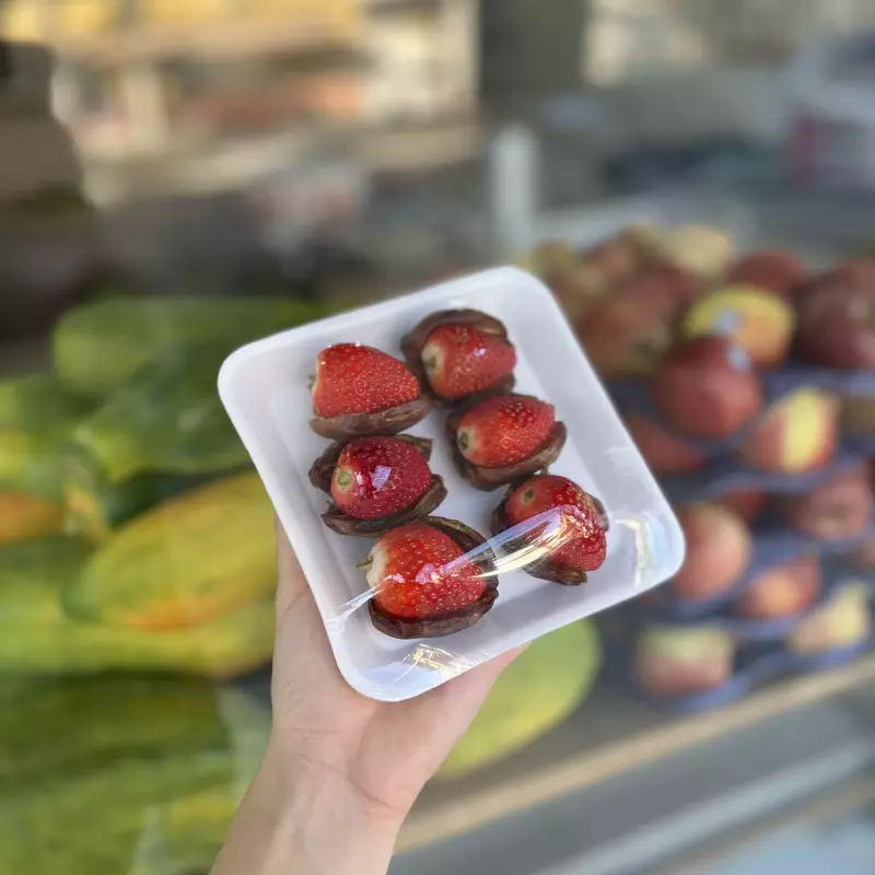 Morango com tâmaras