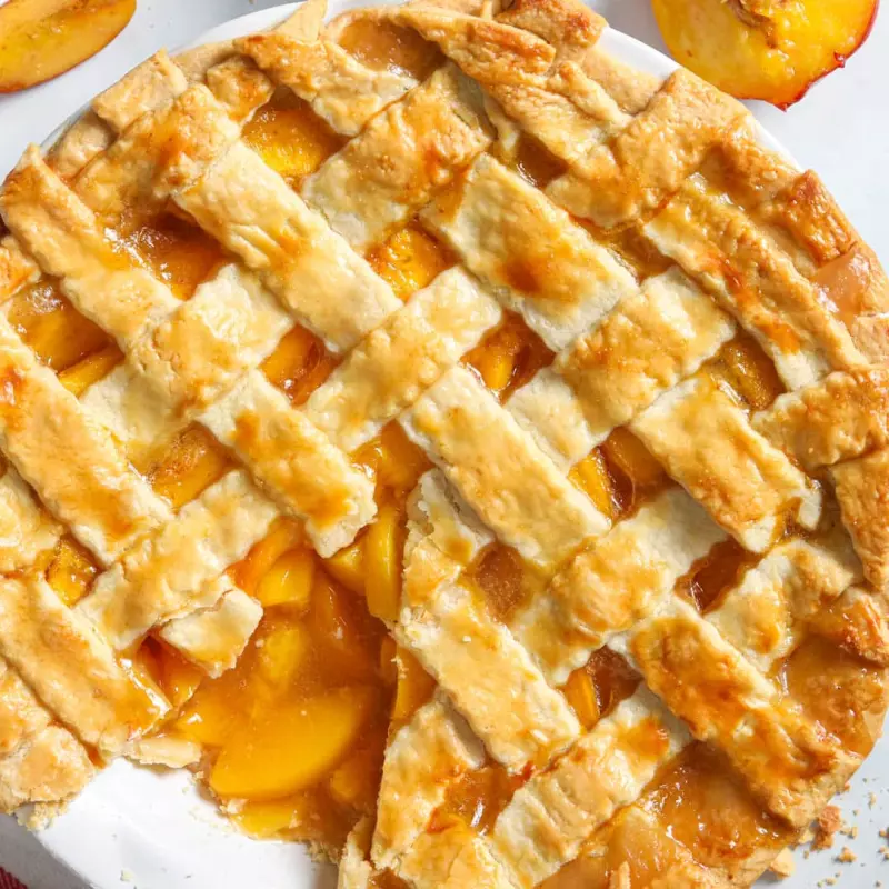 Pie (pastel) de melocotón