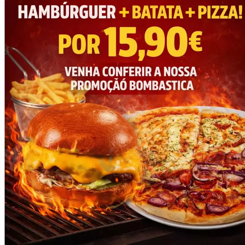 PIZZA + BATATA + DON´S X BURGER
