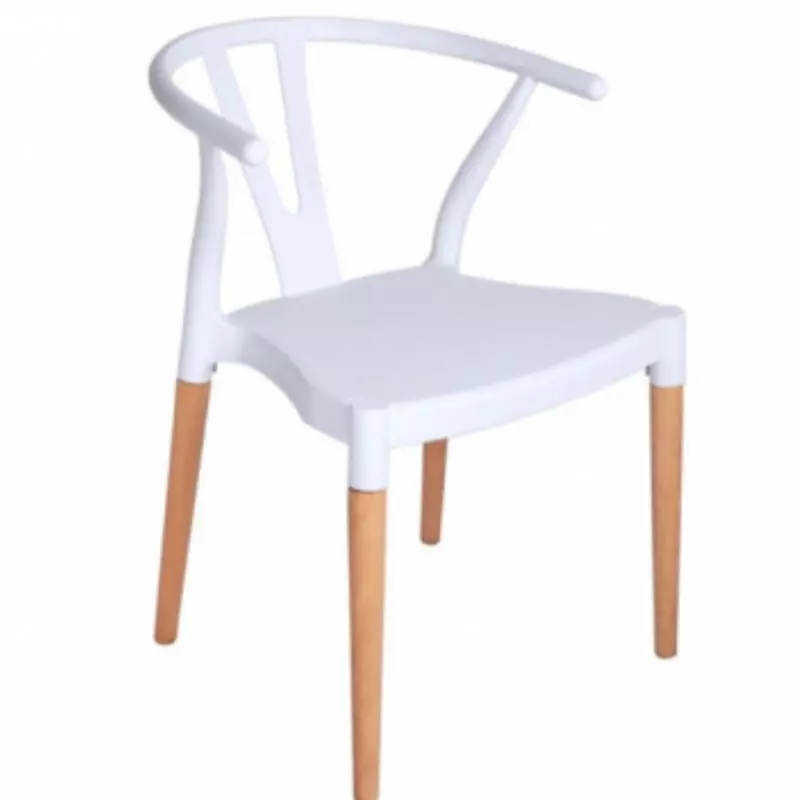 Silla Wishbone PP solo blanco