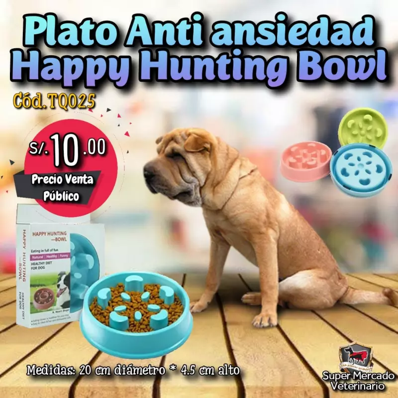Plato Antiansiedad Happy Hunting Bo