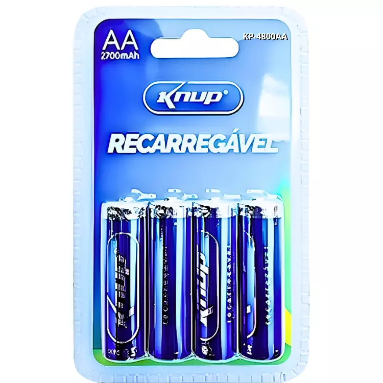 PILHA KNUP RECARREGAVEL AA KP-4800AA