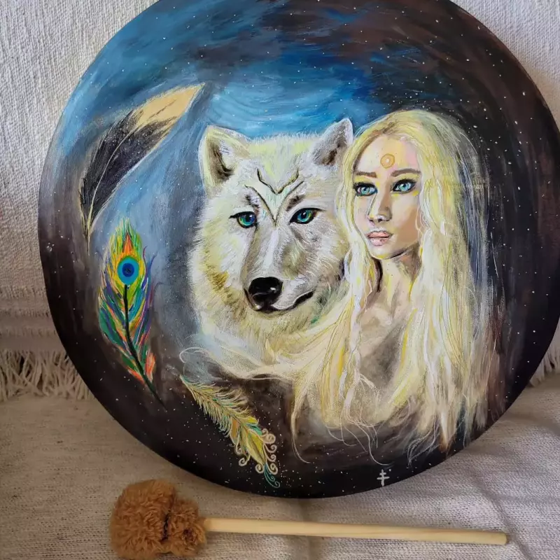 TAMBOR LACOTA DE CUERO