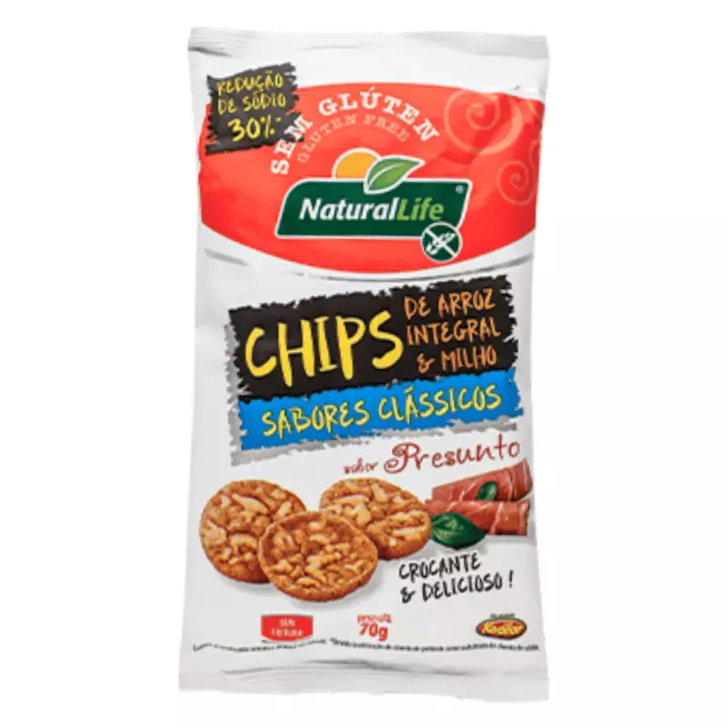 Snack Chips de Arroz Integral - Pres