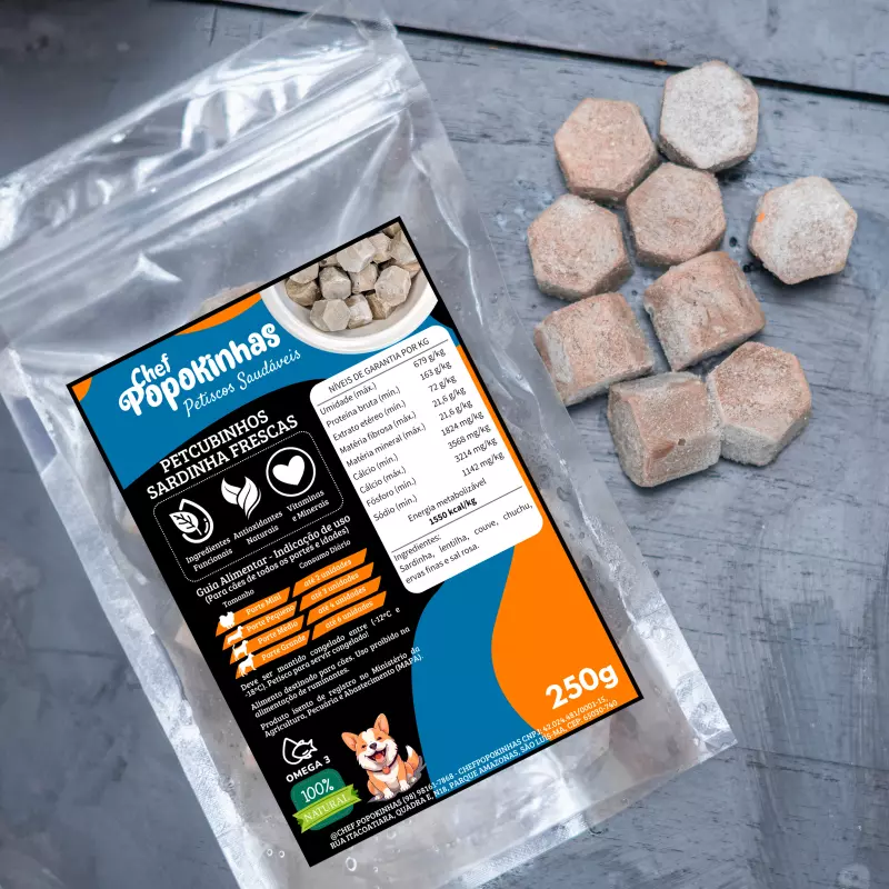 PetCubinhos de Sardinha🐟 (250 grs)