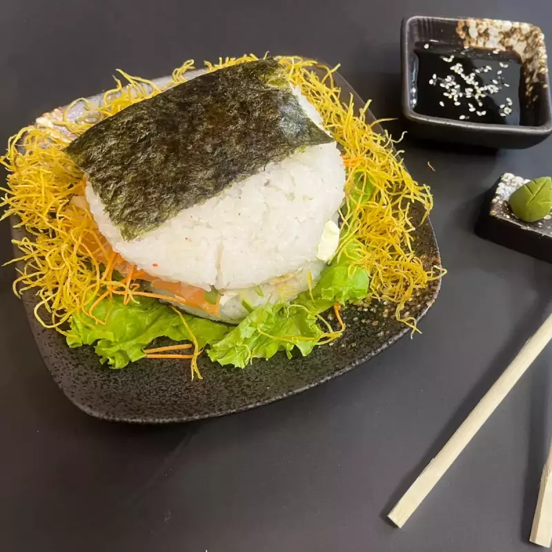 Burger Sushi de Salmón
