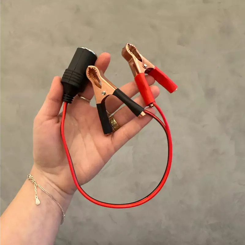 Cabo adaptador 12V com garras jacaré