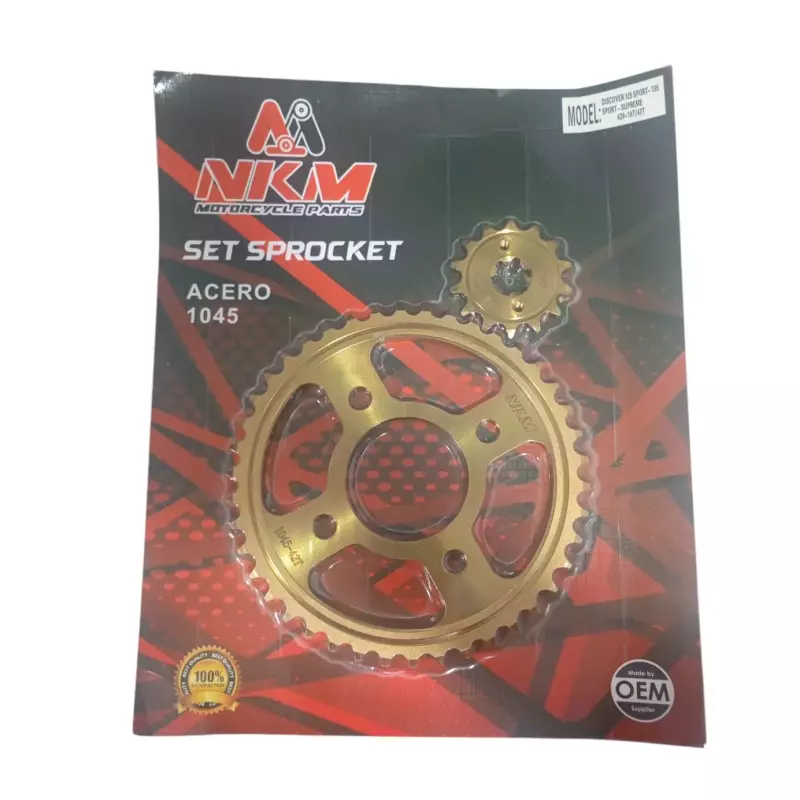 SET SPROCKET DISCOVER125 14X42 ORO