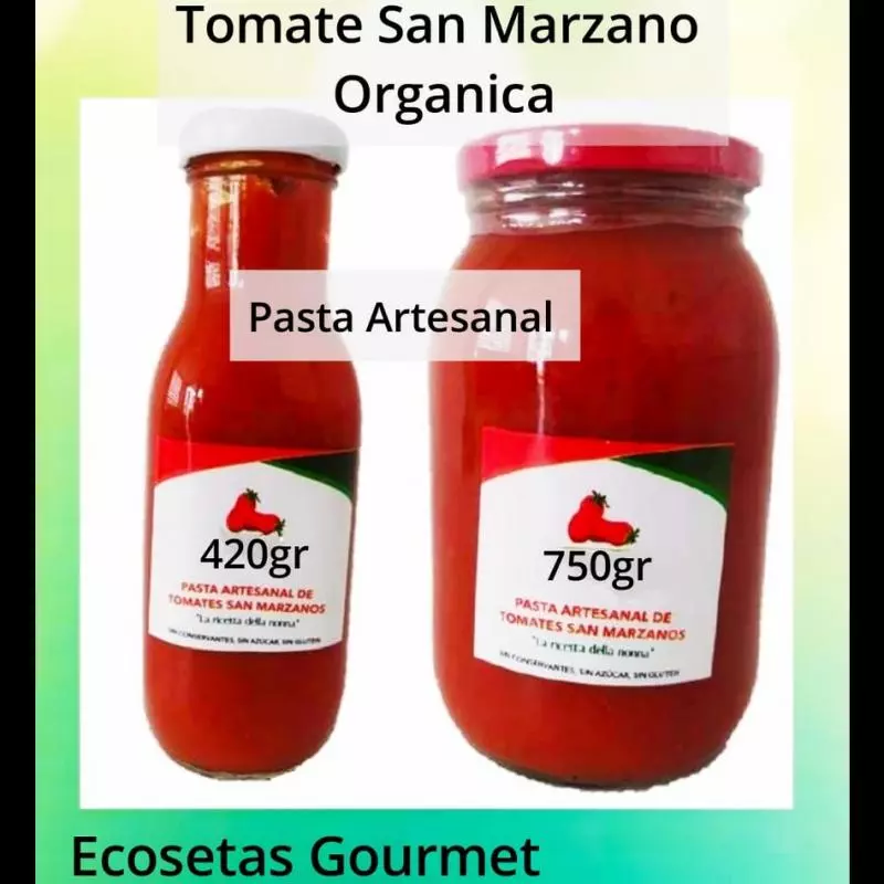 Pasta Artesanal de Tomate San Marzano Orgánico 420gr