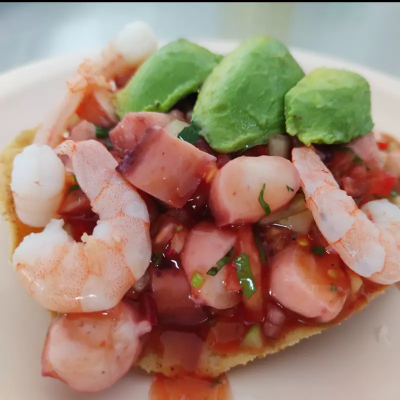 TOSTADA MIXTA 🐙🦐