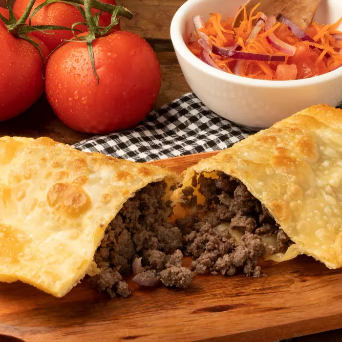 Carne, Queijo e Pizza (Individual)