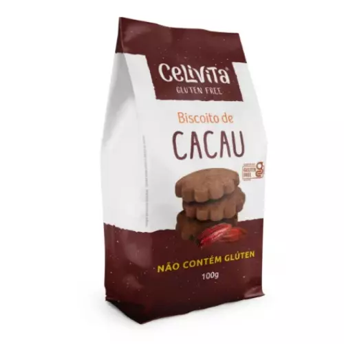 Biscoito de Cacau Sem Glúten 100g