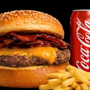 CHEESE BACON + FRENCH FRIES + DRINK