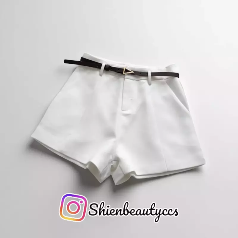 Short Blanco *sin Cinturon*
