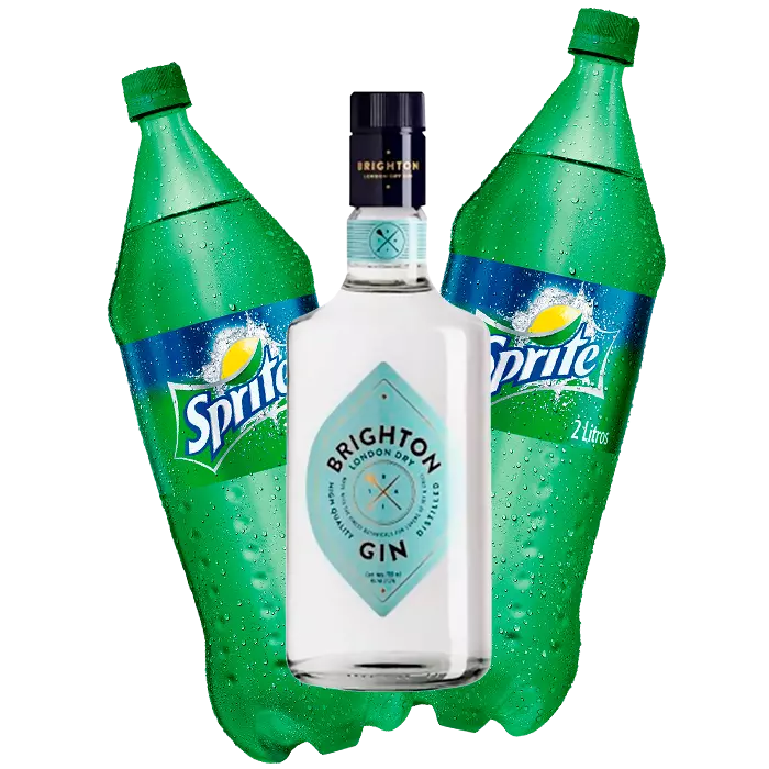 GIN BRIGHTON + 2 SPRITE 2,25L