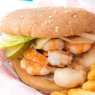 HAMBURGUESA CAMARÓN 🍤