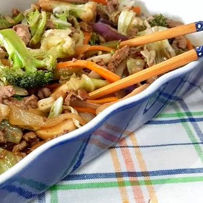 Alcatra com Legumes