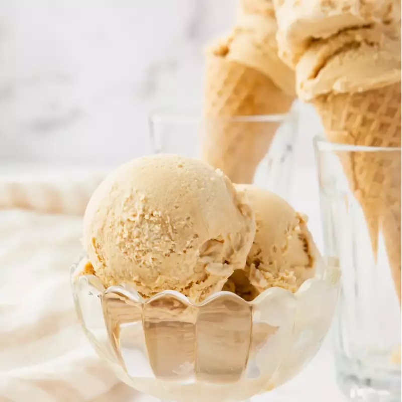 Helado de caramelo chai
