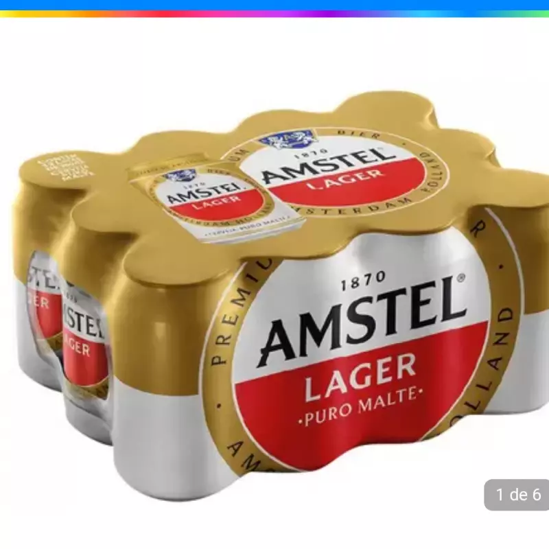 Cerveja Amstel 473ML Pack Com 12und