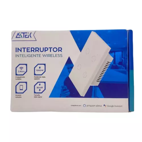 INTERRUPTOR INTELIGENTE ATEK 4 SAIDA