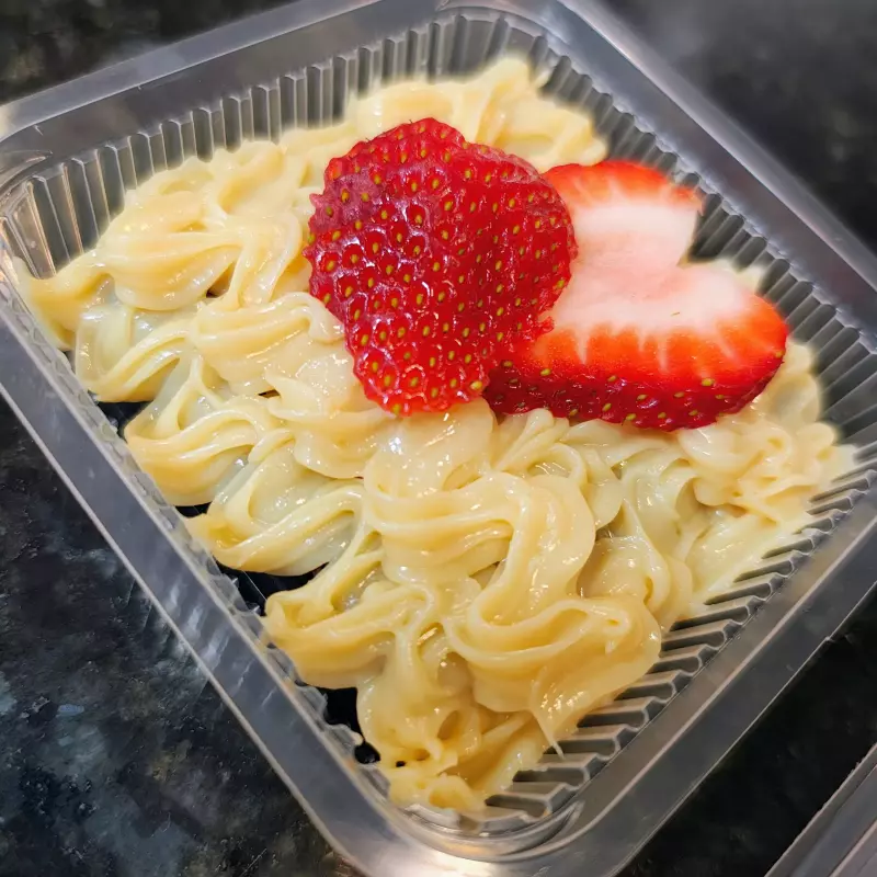 Fatia de Brownie recheado