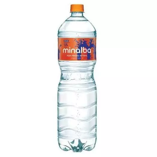 ÁGUA C/GÁS MINALBA 1,5L