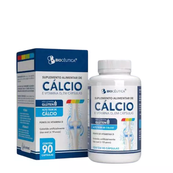 Cálcio e Vitamina D 90C - Bioceutica
