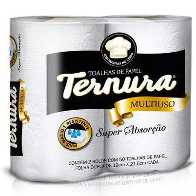 Papel toalha TERNURA 2un.