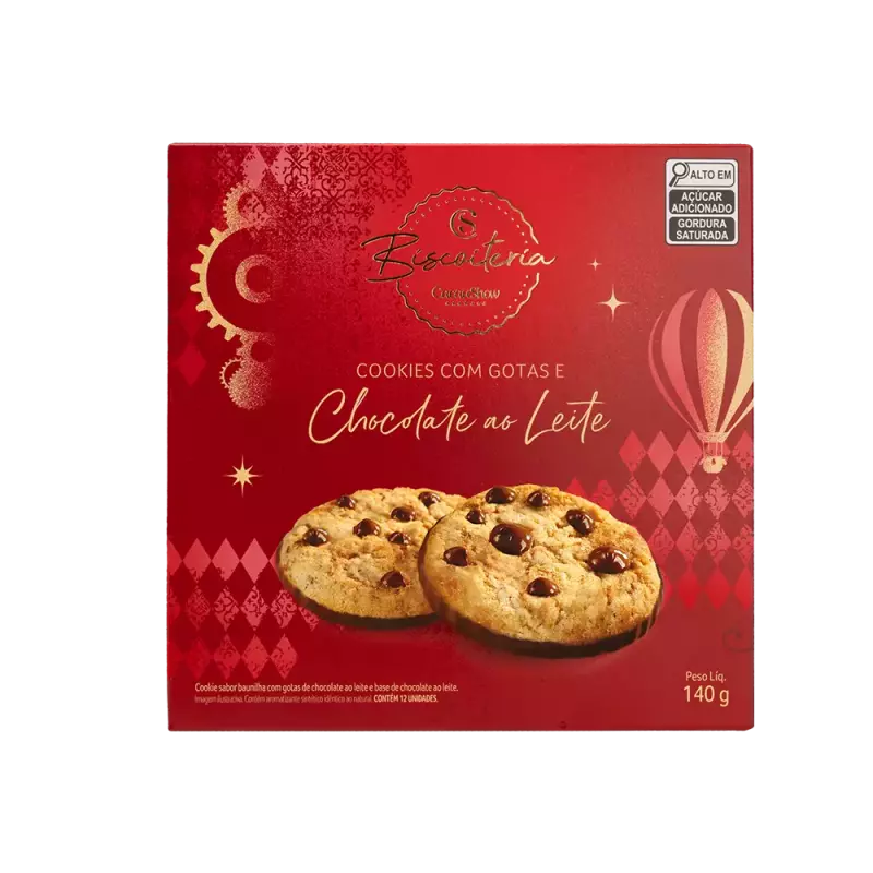 Cookies de Natal Gotas ao Leite 140g