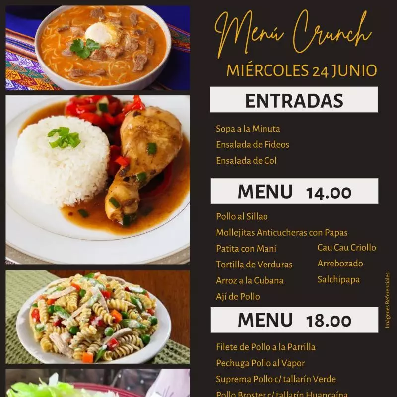Menú 14.00 soles